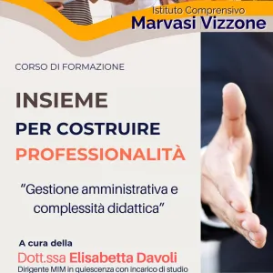 Locandina insieme per costruire professionalita, evento di formazione docenti