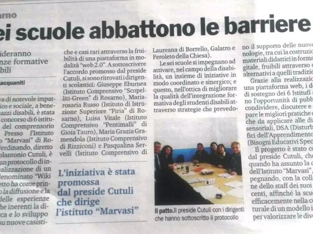 Articolo Gazzetta del Sud