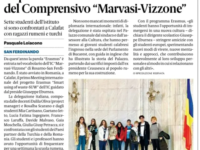 Articolo di giornale - Gazzetta del sud