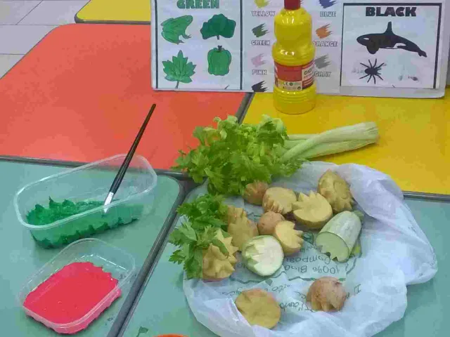 Painting with vegetables: dipingere con la verdura, si può!