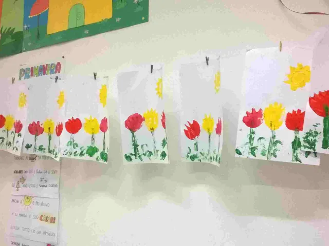 Laboratorio linguistico-pittorico: painting with vegetables