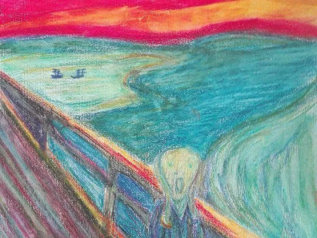 "Il grido" di E. Munch.... colori a matita