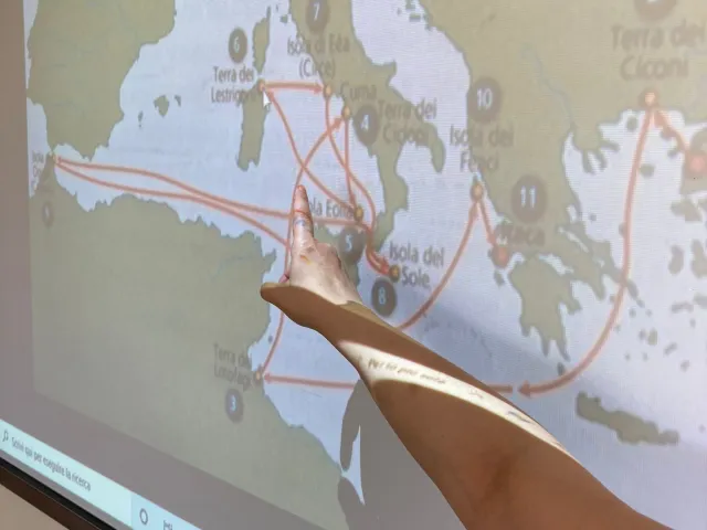 MAPPA DEL VIAGGIO SPIEGATA ALLA LIM