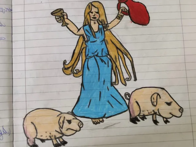 LA MAGA CIRCE, DISEGNO DI S.C.
