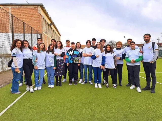 Foto di gruppo attività sportiva