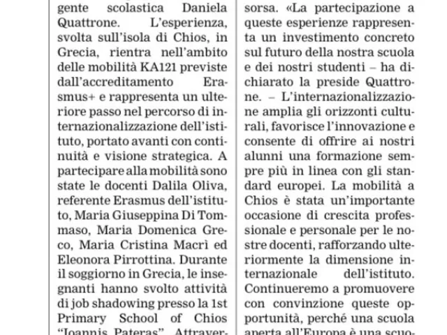 Articolo della Gazzetta del ud